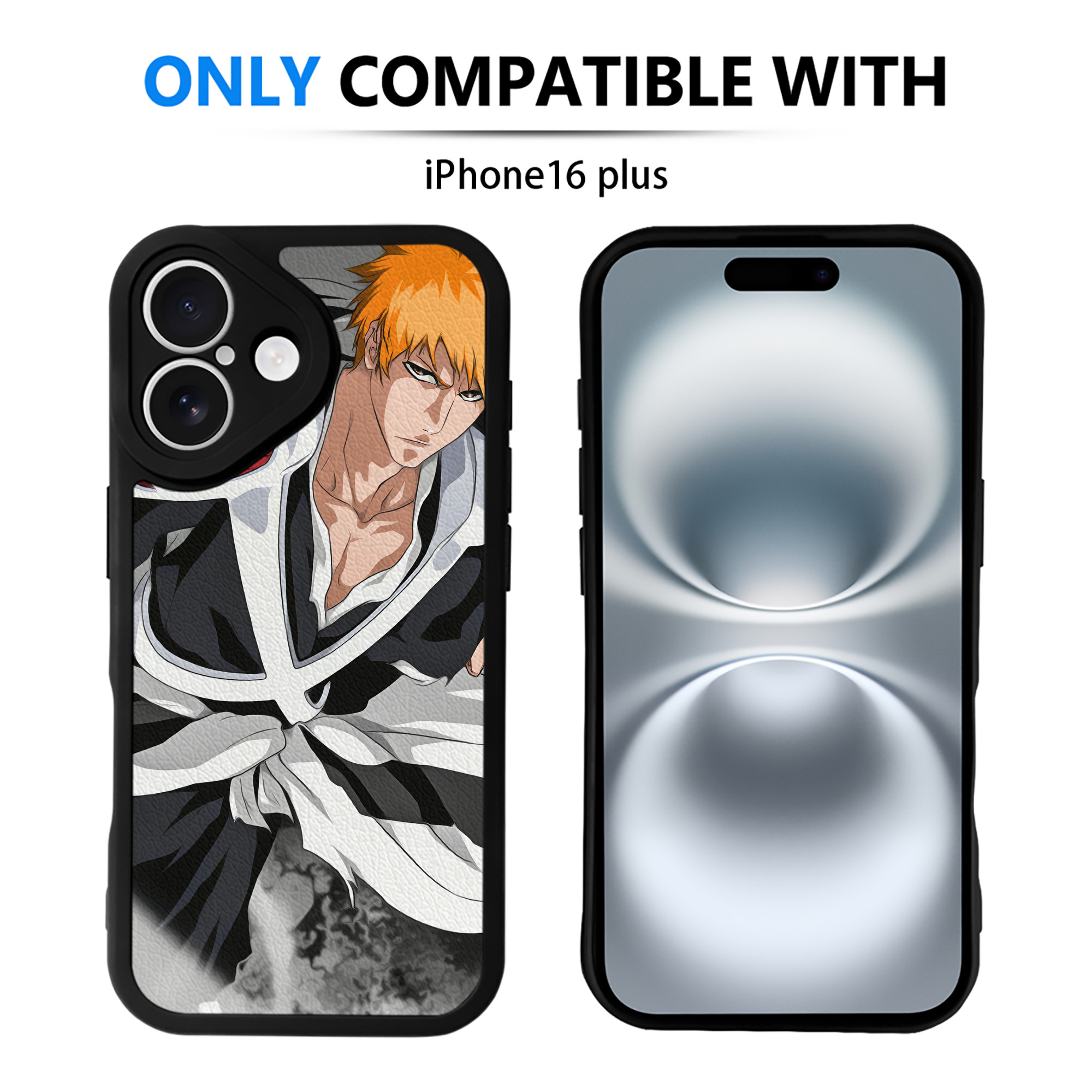 （画像用） ブリーチ BLEACH 【iPhone 16シリーズ対応】シリコンスマホケース（レザー調） 材質：シリコン